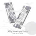 Redragon FIZZ K617 60% RGB Mechanical Keyboard with Red Switches (White & Gray)